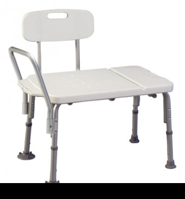 Graham-Field Lumex Imperial Collection Bath Transfer Bench 17-1/2 to 21-1/2 Inch Height Range 17-1/2 to 21-1/2 Inch Height Range 400 lbs. Weight Capacity Reversible Arm - 7929