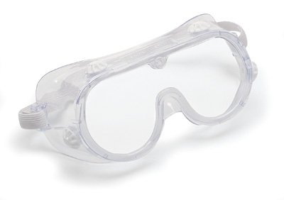 Graham-Field Safety Goggles Clear Tint Plastic Lens Clear Frame Elastic Strap One Size Fits Most - 9675