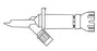 B. Braun Safsite Standard Spike Dispensing Pin - 412005