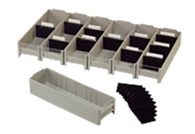 Harloff Harloff Bin Divider 2 X 3-1/8 Inch Gray Polypropylene - 40361