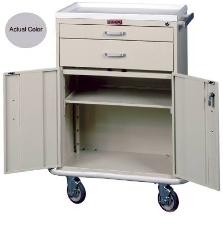 Harloff Isolation Cart Steel 41.5 X 22 X 32 Inch 2 Drawers Gray - 6200