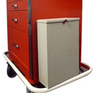 Harloff Waste Container Medical Cart - 680409