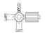 B. Braun Discofix Stopcock 4 Way - 456020