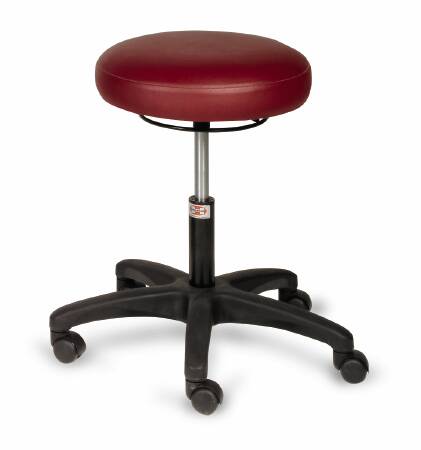 Hausmann Industries Exam Stool Backless Pneumatic Height Adjustment 5 Casters Gray - 2157-709