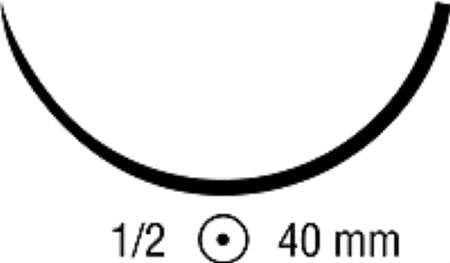 Covidien Maxon Suture with Needle Absorbable Uncoated Green Suture Monofilament Polyglyconate Size 2-0 36 Inch Suture 1-Needle 40 mm Length 1/2 Circle Taper Point Needle - 8886628751