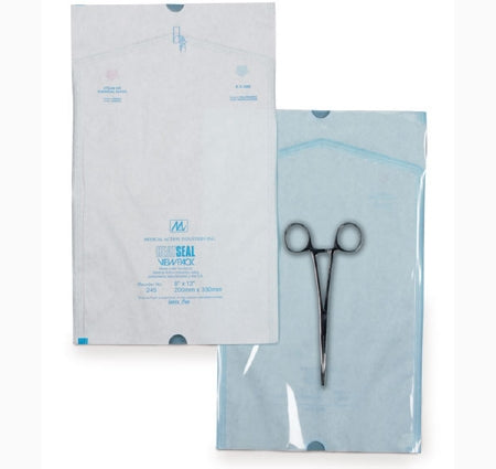 Medical Action Industries View Pack Sterilization Pouch EO Gas / Steam 16 X 16-2/3 Inch Transparent / White Heat Seal Paper / Film - 260-