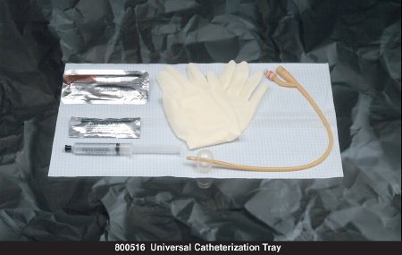 Bard Bardia Indwelling Catheter Tray Foley 16 Fr. 5 cc Balloon Silicone Coated Latex - 800516