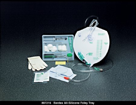 Bardia - Indwelling Catheter Tray Foley 16 Fr. 5 cc Balloon Silicone - 897216