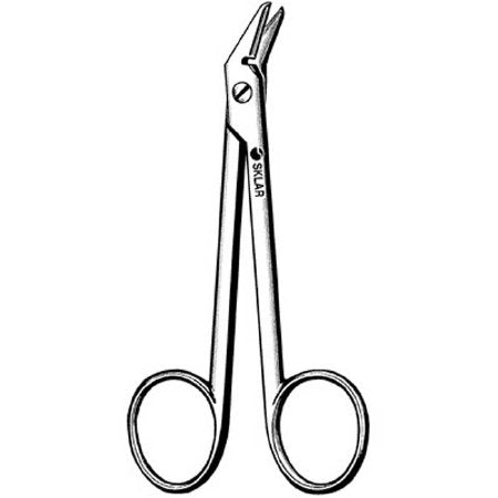 Sklar - Suture Scissors 4-3/4 Inch Length OR Grade Stainless Steel Finger Ring Handle Sharp Tip / Sharp Tip - 24-2342