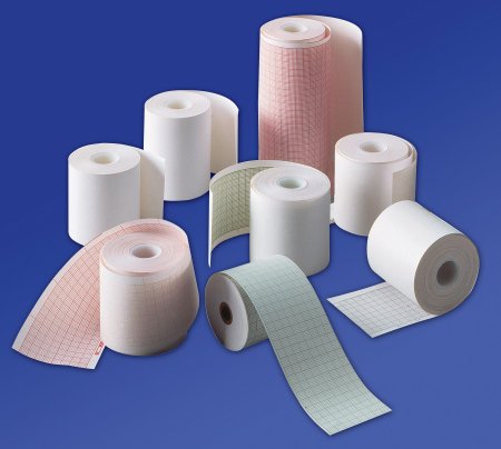 Kendall - Diagnostic Recording Paper Thermal Paper 215 X 280 X 300 mm Z-Fold Red Grid - 31002184