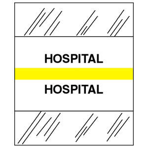 Tabbies Medical Chart Index Tabs & Divider Sheets - 1/2" H x 1-1/4" W, 100 per Pack