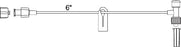 Smiths Medical Extension Set 6 Inch 1 Port 0.4 mL Priming Volume DEHP-Free - X453SL