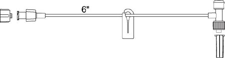 Smiths Medical Extension Set 6 Inch 1 Port 0.4 mL Priming Volume DEHP-Free - X453SL