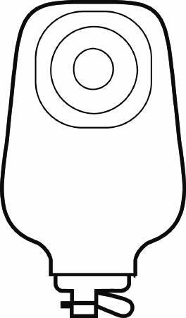 Hollister Premier Urostomy Pouch One-Piece System 9 Inch Length 3/4 Inch Stoma Drainable - 8467