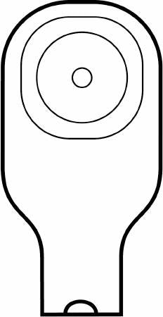Premier Flextend - Colostomy Pouch One-Piece System 9 Inch Length Drainable - 8643