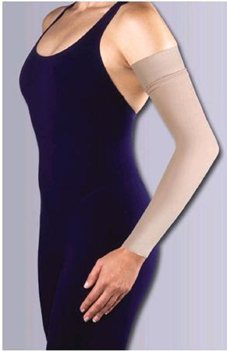 Jobst Ready to Wear Compression Arm Sleeve with Silicone Band 15-20 mmHg Compression - Beige