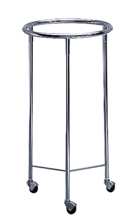 The Brewer Company Hamper Stand Rolling Round Opening Open Top Without Lid - 33330