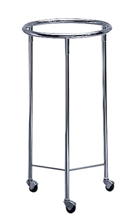 The Brewer Company - Hamper Stand Rolling Round Opening Open Top Without Lid - 33330