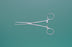 Miltex - Hemostatic Forceps Rochester-Pean 6-1/4 Inch Length OR Grade German Stainless Steel NonSterile Ratchet Lock Finger Ring Handle Straight Serrated Tip - 7-120