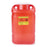 BD - Sharps Container 18 H X 7-1/2 W X 10-1/2 D Inch 5 Gallon Red Base / White Lid Vertical Entry Hinged Snap On Lid - 305477