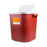 Sharps - Container 14 H X 13-3/4 W X 13-3/4 D Inch 8 Gallon Red Base / Translucent Lid Horizontal Entry Hinged Snap On Lid - 8705