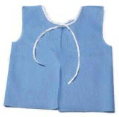 HPK Industries - Exam Cape Blue One Size Fits Most Front / Back Opening Tie Closure Female - 502S