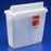 Cardinal In-Room Sharps Container 1-Piece 11 H X 10-3/4 W X 4-3/4 D Inch 5 Quart Translucent Horizontal Entry Lid - 85121
