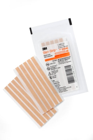 3M Steri-Strip Elastic Skin Closure Strip 1/4 X 4 Inch Nonwoven Material Flexible Strip Tan - E4546