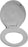 Drive Medical Round Toilet Seat with Lid (14 ½" Seat Depth)