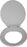 Drive Medical Oblong Oversized Toilet Seat with Lid (16 ½" Seat Depth)