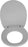 Drive Medical Oblong Oversized Toilet Seat with Lid (16 ½" Seat Depth)
