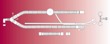 Teleflex Medical Ventilator Circuit Corrugated Tube 72 Inch Tube Adult - 1627