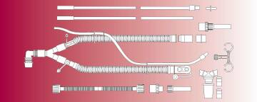 Medline - Ventilator Circuit Corrugated Tube 60 Inch Tube Dual Limb Pediatric Without Bag Single Patient Use - HUD78022