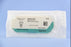 J & J Healthcare Systems Mersilene Suture with Needle Nonabsorbable Uncoated Green Suture Braided Polyester Size 11-0 12 Inch Suture Double-Armed 5.5 mm Length 1/2 Circle Spatula Needle - R750G