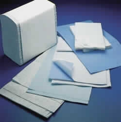 Graham Medical Products Stretcher Sheet Flat 40 X 48 Inch Blue Tissue / Poly / Tissue Disposable - 70329N