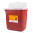 Sharps - Container 9-1/2 H X 10 W X 7 D Inch 2 Gallon Red Base / Translucent Lid Horizontal Entry Hinged Snap On Lid - 8704
