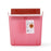 In-Room - Sharps Container 11 H X 10-3/4 W X 4-3/4 D Inch 1.25 Gallon Translucent Red Base / Translucent Lid Horizontal Entry Flap Lid - 85131