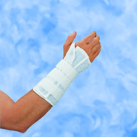 Deroyal - Wrist / Forearm Brace DeRoyal Foam / Metal Left Hand White One Size Fits Most - 5066-81