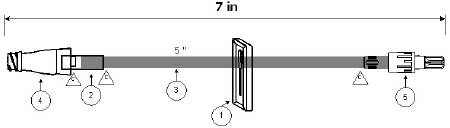ICU Medical - Extension Set 7 Inch Tubing DEHP-Free - B3343