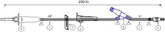 ICU Medical Administration Set 15 Drops / mL Drip Rate 100 Inch Tubing - B9178