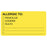 Tabbies Allergy Labels, "Allergic To: Pencillin/Codeine/Sulfa" Fluorescent Charsreuse - 3-1/4"W x 1-3/4"H, 250 per Roll - MAP1550