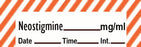Precision Dynamics TimeMed Pre-Printed Label Timemed Anesthesia Label Neostigmine Red / White 1-1/2 X 1/2 Inch - ANS-15