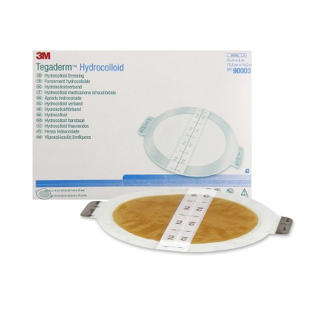 3M Tegaderm - Hydrocolloid Dressing 5-1/8 X 6 Inch Oval Sterile - 90003