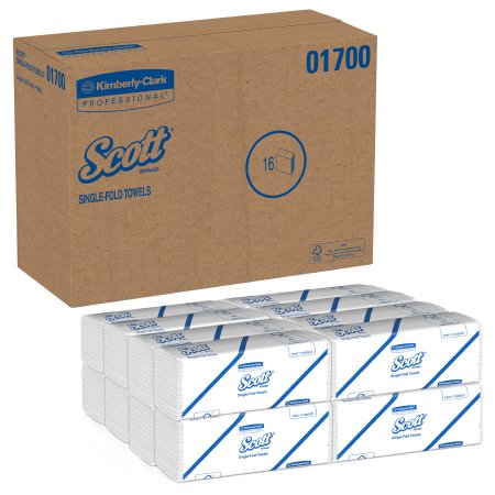 Kimberly Clark Scott Paper Towel Single-Fold 9-3/10 X 10-1/2 Inch - 1700
