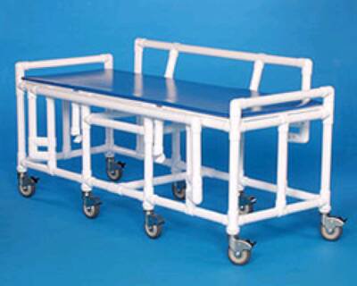 IPU Shower Gurney Fixed Height 900 lbs. Rigid Frame - BSG1500
