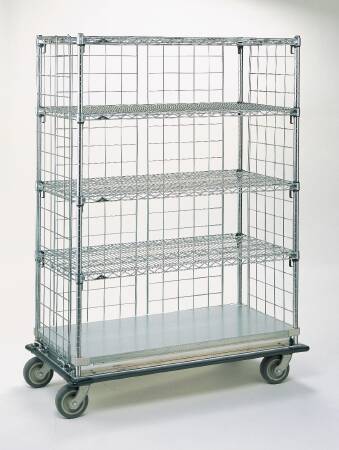 Intermetro Industries Linen Exchange Cart 4 Locking Casters, 6 Inch Chrome - LXH56C