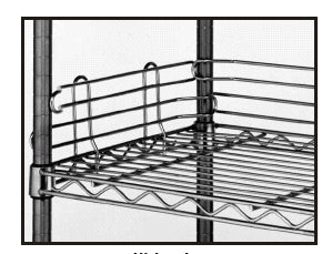 Intermetro Industries Metro Erecta Shelf Shelf Ledge 4 X 60 Inch, Stainless Steel - L60N-4C