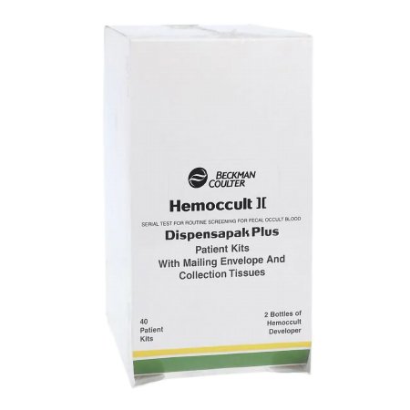 Hemoccult II Dispensapak Plus - Rapid Test Kit Colorectal Cancer Screening Fecal Occult Blood Test (FOBT) Stool Sample 40 Tests - 61130A