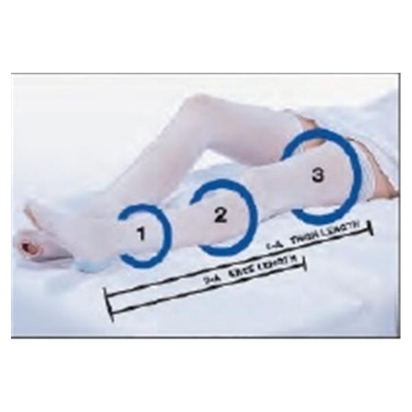 Carolon Company Stocking Anti-Embolism Cap Thigh High Inspection Toe Large/Long Unisex Wht 10/Bx - 632