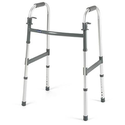 Invacare Invacare I-Class Dual Release Folding Walker Aluminum Frame 300 lbs. Weight Capacity 25.4 to 32.4 Inch Height - 6291-JR